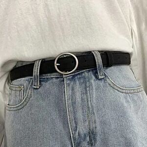 2/$21 Black Ladies Fashion Leather Belt